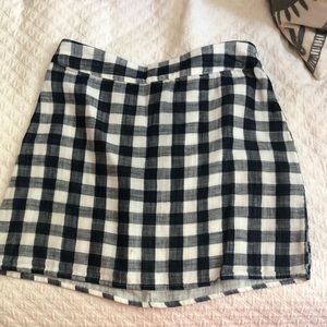 Plaid mini skirt